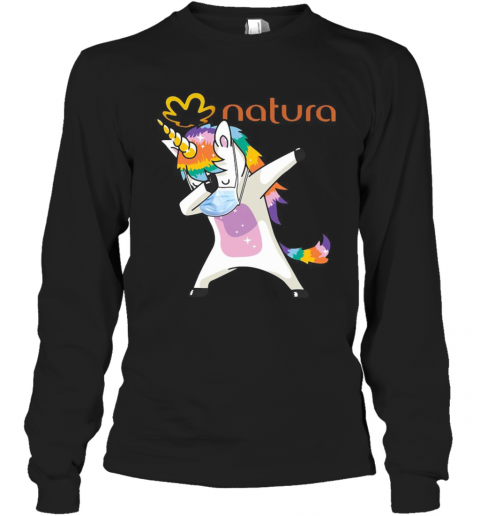 Unicorn Mask Natura Logo T-Shirt Long Sleeved T-shirt 