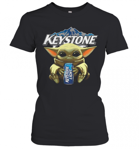 Yoda Baby Hugs Keystone Light T-Shirt Classic Women's T-shirt