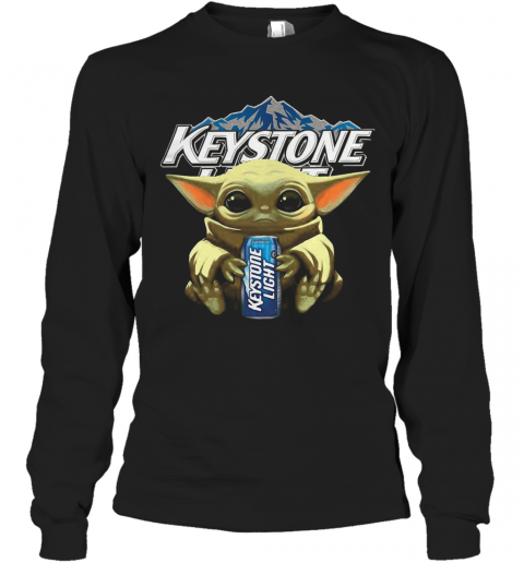 Yoda Baby Hugs Keystone Light T-Shirt Long Sleeved T-shirt 