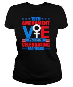 19th amendment vote 1920 2020 celebrating 100 years stars shirt