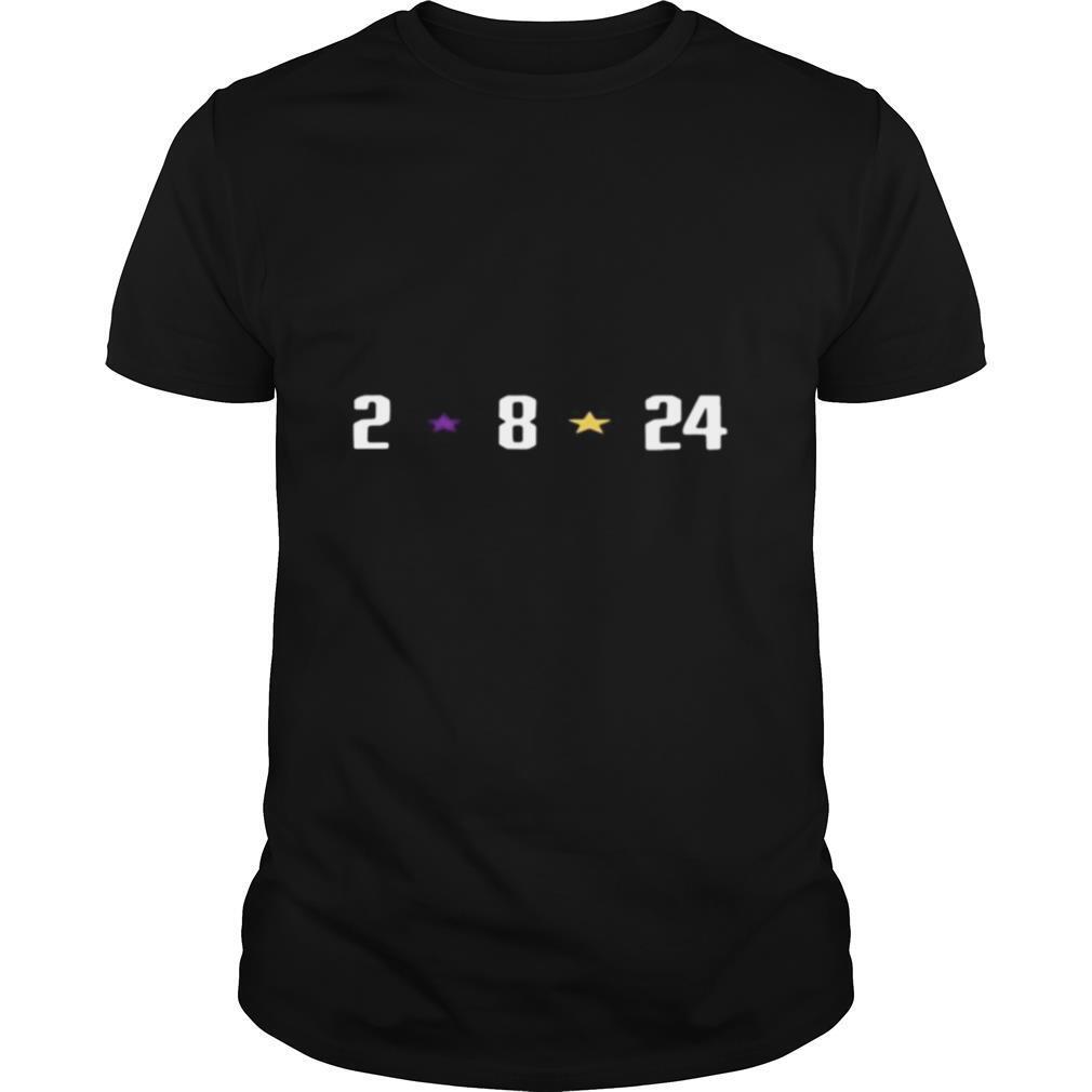 2 8 24 los angeles lakers kobe bryant shirt