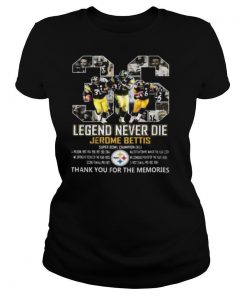 36 legends never die jerome bettis pittsburgh steelers thank you for the memories signatures shirt