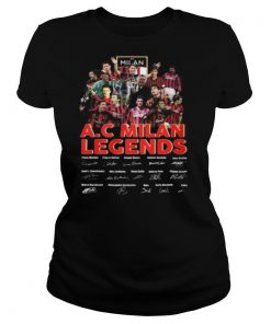 A.c milan legends soccer players signatures shirt