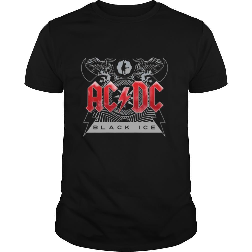 Acdc band black ice shirt