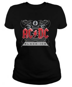 Acdc band black ice shirt