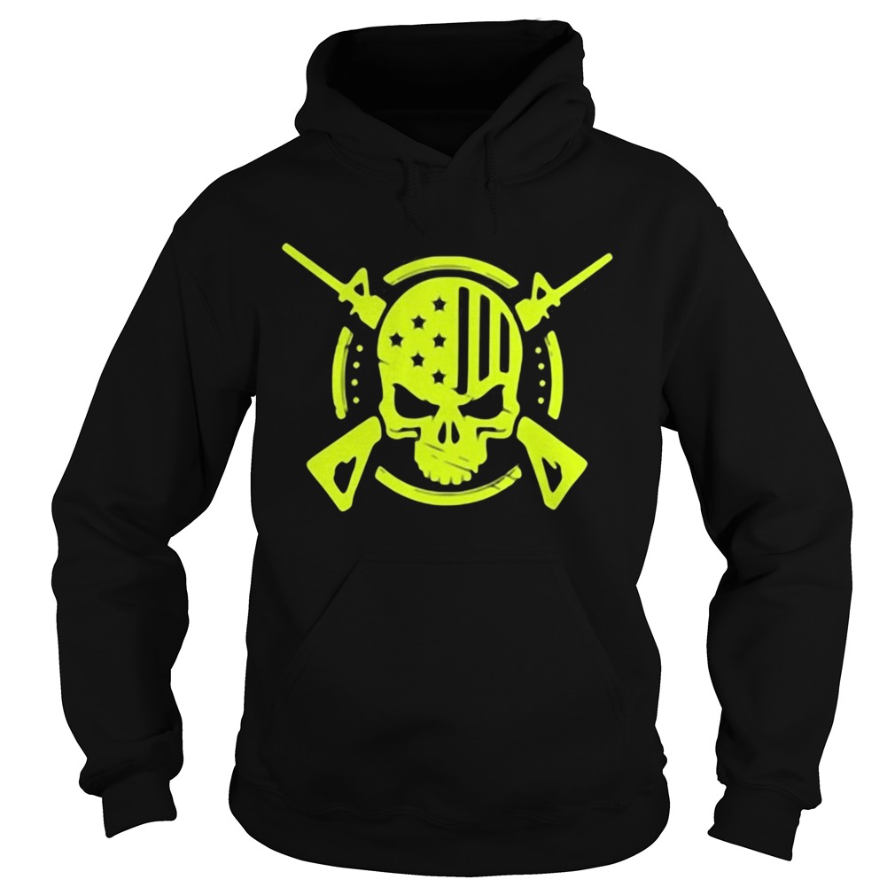 American Flag Skull Gun Hoodie