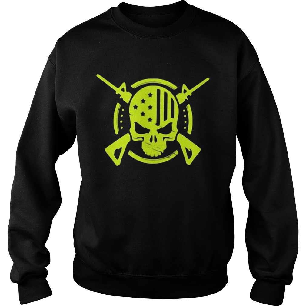 American Flag Skull Gun Sweatshirt