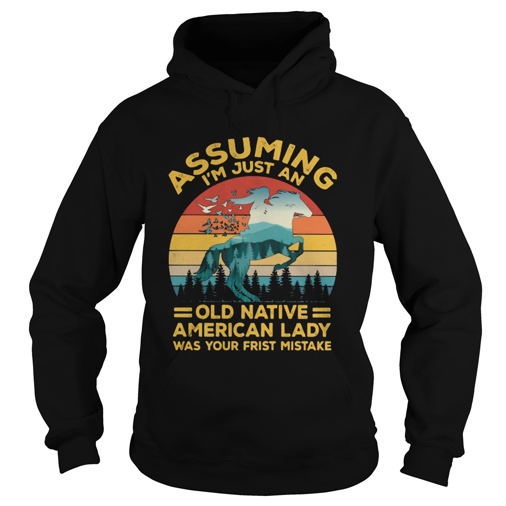 Assuming Im Just An Old Native American Lady Was Your First Mistake Hoodie