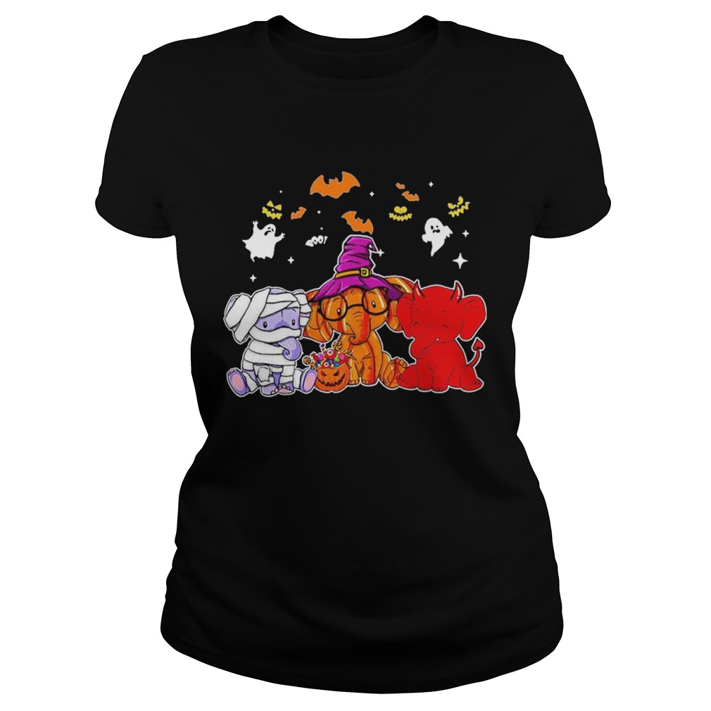 Awesome Elephant Ghost Halloween Classic Ladies