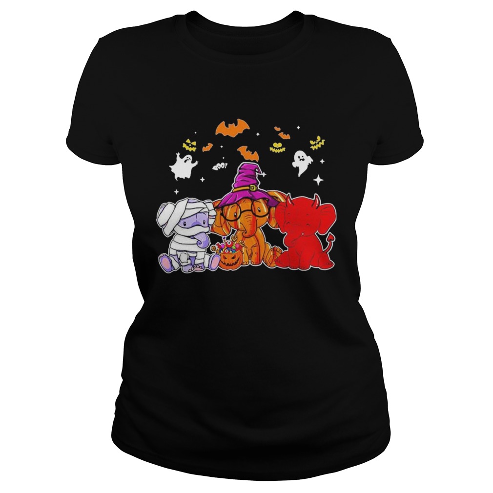 Awesome Elephant Ghost Halloween  Classic Ladies