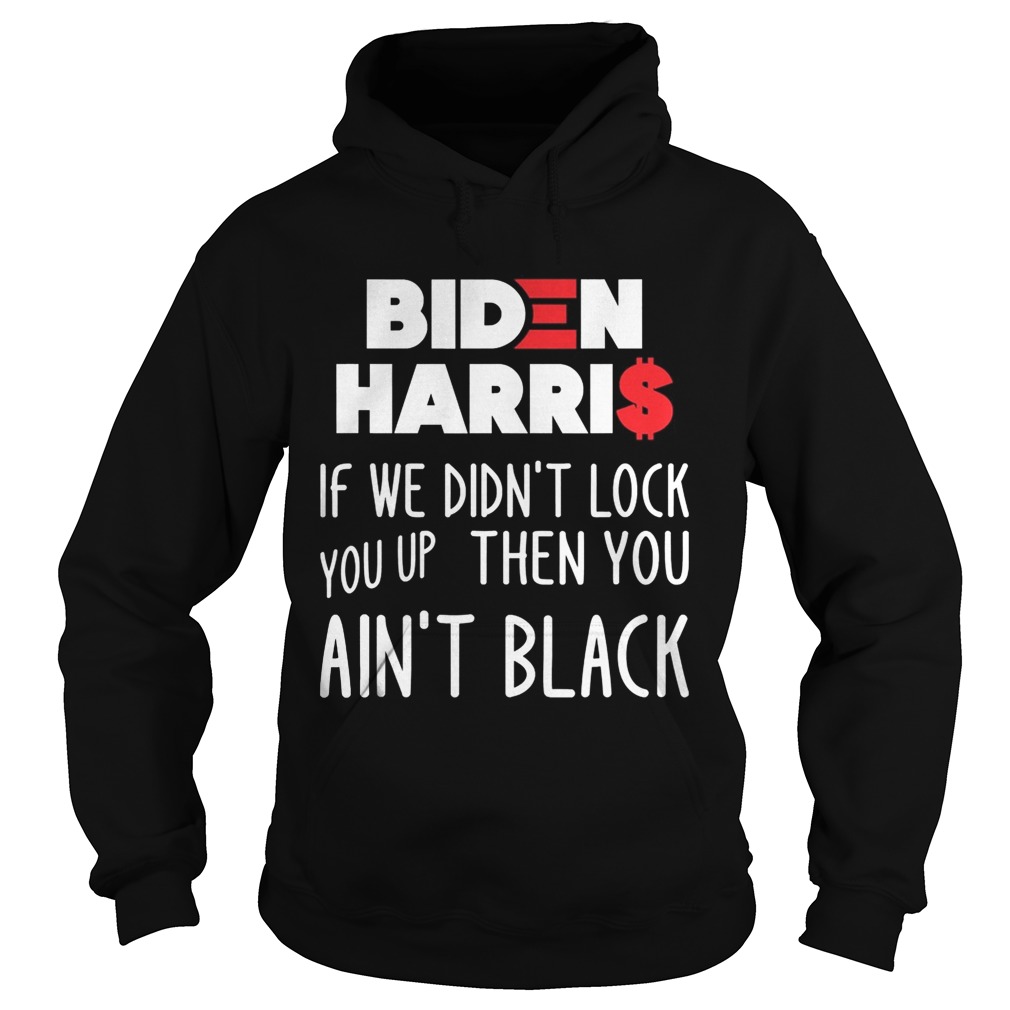 BIDEN HARRIS IF WE DIDNT LOCK YOU UP THEN YOU AINT BLACK  Hoodie