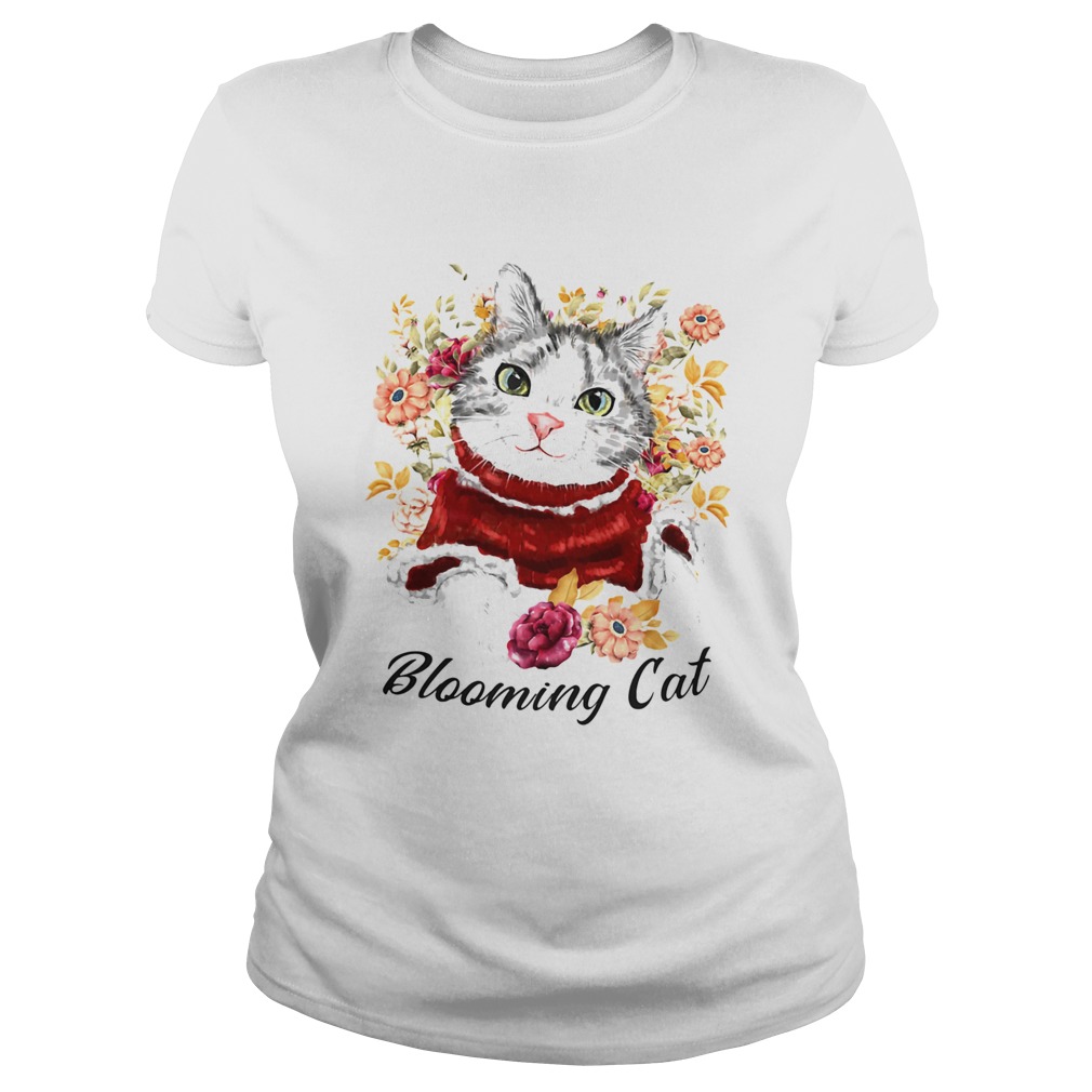 BLOOMING CAT WATERCOLOR CAT FLOWER Classic Ladies