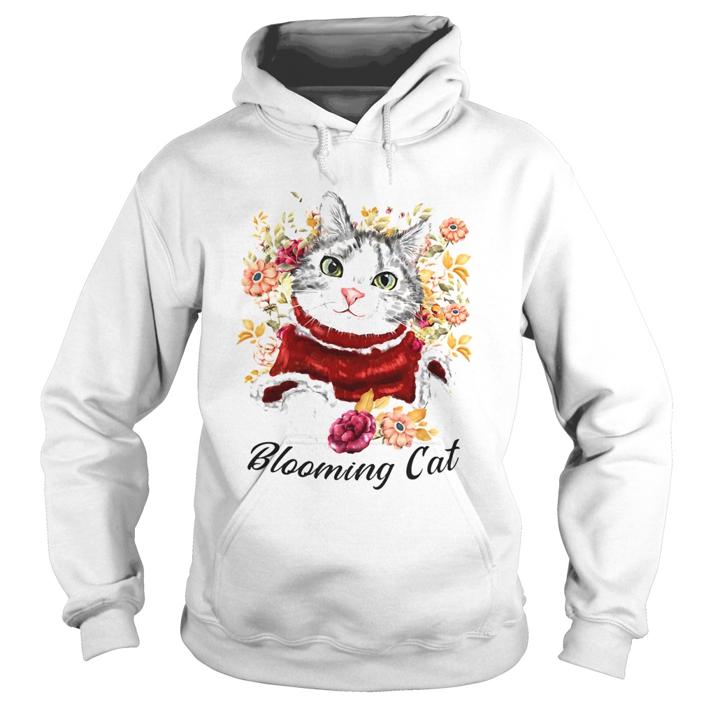 BLOOMING CAT WATERCOLOR CAT FLOWER Hoodie