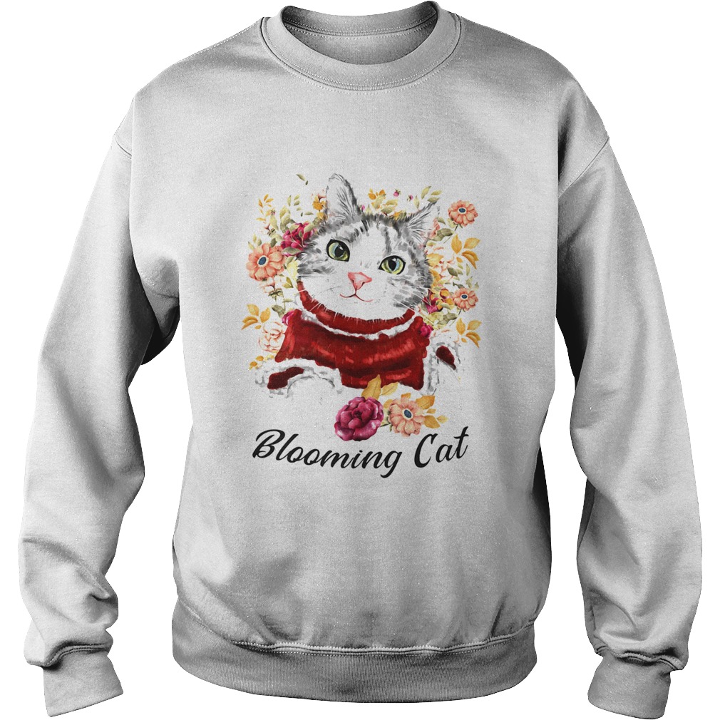 BLOOMING CAT WATERCOLOR CAT FLOWER Sweatshirt