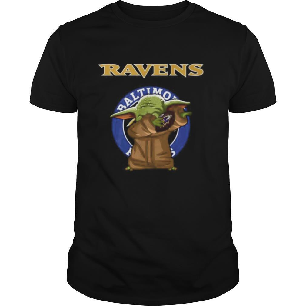 Baby Yoda Baltimore Ravens Football