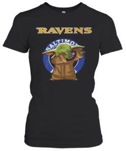 Baby Yoda Baltimore Ravens Football T-Shirt Classic Women's T-shirt