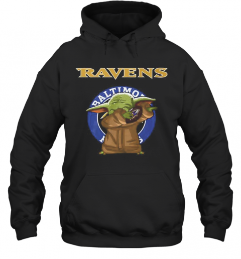 Baby Yoda Baltimore Ravens Football T-Shirt Unisex Hoodie