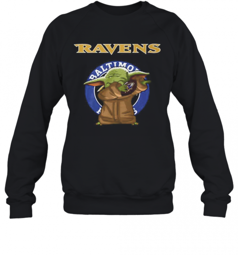 Baby Yoda Baltimore Ravens Football T-Shirt Unisex Sweatshirt