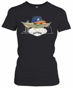 Baby Yoda Houston Astros Baseball Player T-Shirt Classic Women's T-shirt