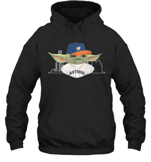 Baby Yoda Houston Astros Baseball Player T-Shirt Unisex Hoodie