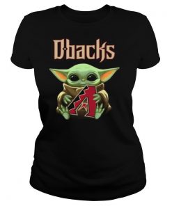 Baby Yoda Hug Arizona Diamondbacks Logo