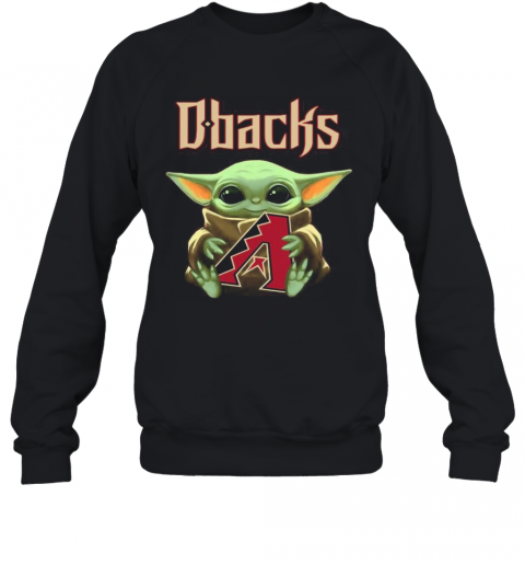 Baby Yoda Hug Arizona Diamondbacks Logo T-Shirt Unisex Sweatshirt