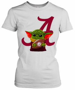 Baby Yoda Hug Atlanta Braves Football T-Shirt Classic Women's T-shirt