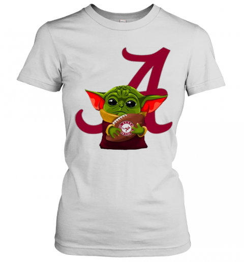 Baby Yoda Hug Atlanta Braves Football T-Shirt Classic Women's T-shirt