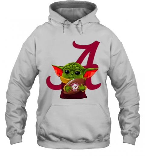 Baby Yoda Hug Atlanta Braves Football T-Shirt Unisex Hoodie