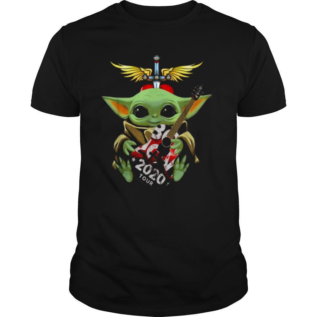 Baby Yoda Hug Bon Jovi 2020 Tour Star Wars shirt