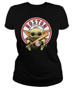 Baby Yoda Hug Boston Red Sox Baseball