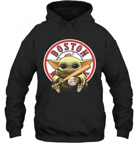 Baby Yoda Hug Boston Red Sox Baseball T-Shirt Unisex Hoodie