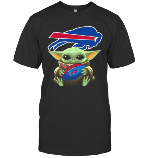 Baby Yoda Hug Buffalo Bills Football T-Shirt