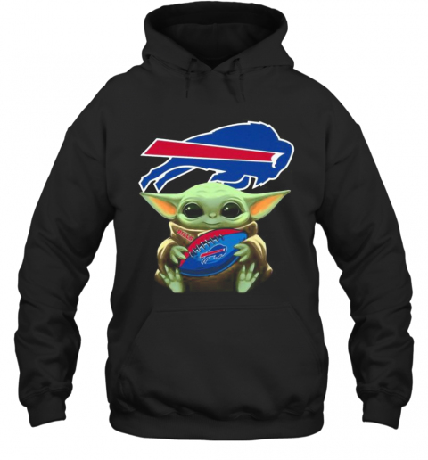 Baby Yoda Hug Buffalo Bills Football T-Shirt Unisex Hoodie