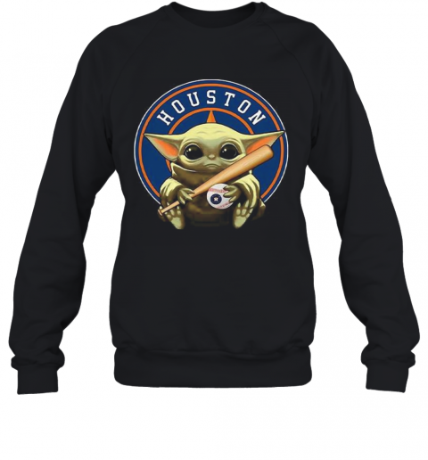 Baby Yoda Hug Houston Astros Baseball T-Shirt Unisex Sweatshirt