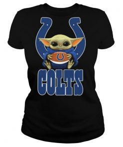 Baby Yoda Hug Indianapolis Colts Football