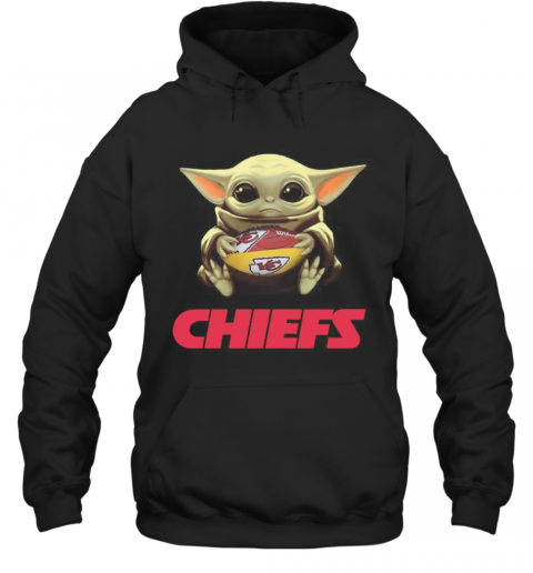 Baby Yoda Hug Kansas City Chiefs Football T-Shirt Unisex Hoodie