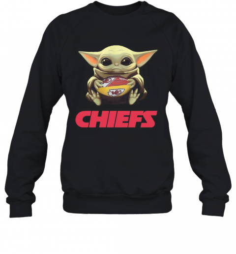 Baby Yoda Hug Kansas City Chiefs Football T-Shirt Unisex Sweatshirt