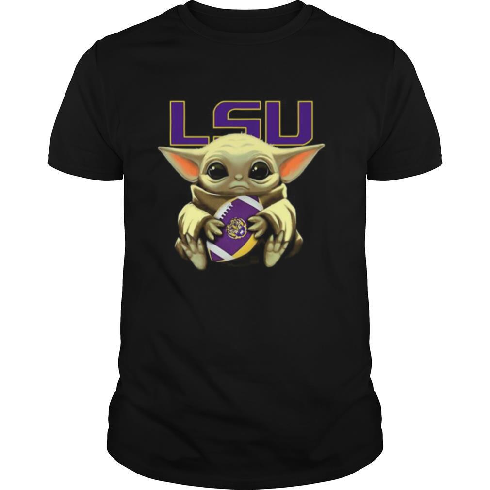 Baby Yoda Hug Lsu Tigers Football