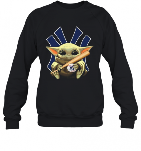 Baby Yoda Hug New York Yankees Baseball T-Shirt Unisex Sweatshirt