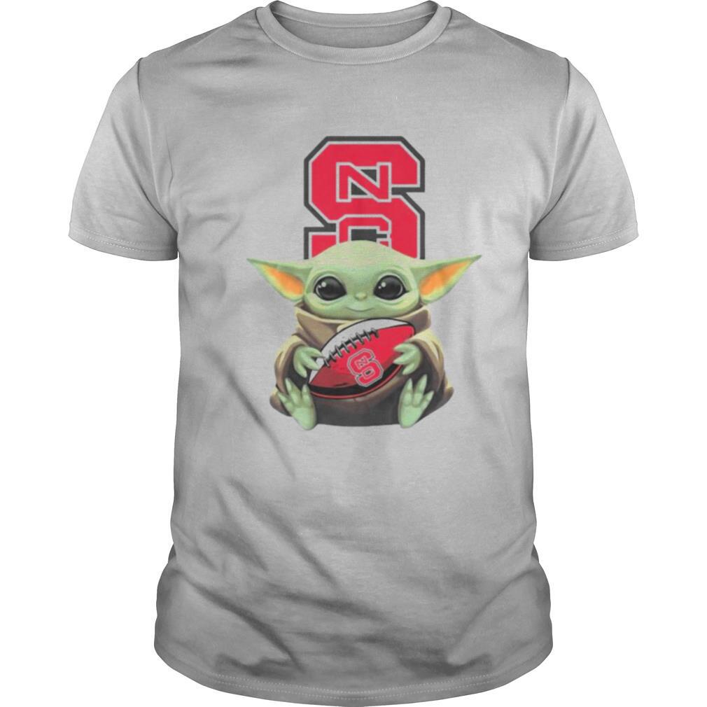 Baby Yoda Hug North Carolina State Football