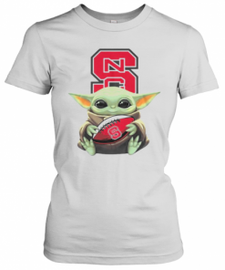 Baby Yoda Hug North Carolina State Football T-Shirt Classic Women's T-shirt