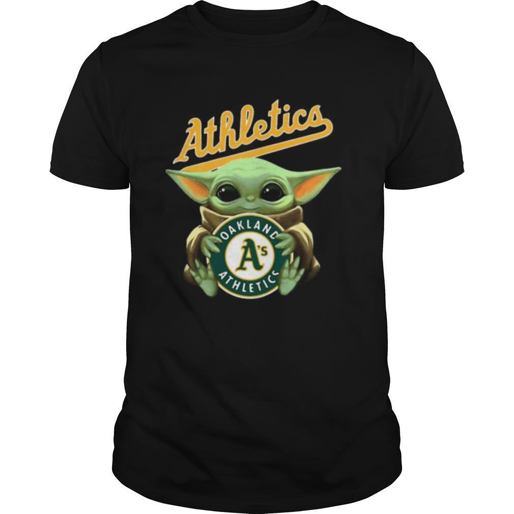 Baby Yoda Hug Oakland Athletics Baseball