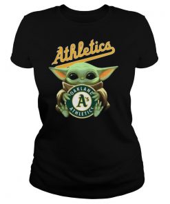 Baby Yoda Hug Oakland Athletics Baseball