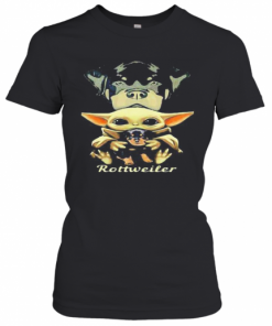 Baby Yoda Hug Rottweiler T-Shirt Classic Women's T-shirt