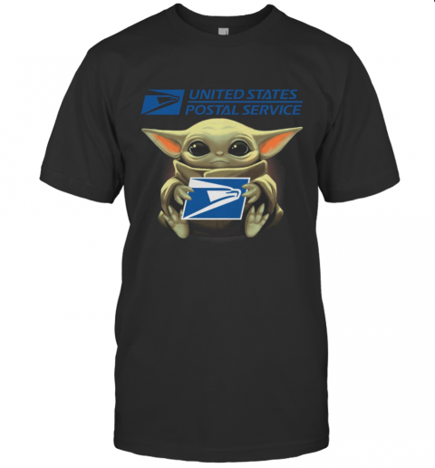 Baby Yoda Hug United States Postal Service It'S Dangerous To Go Alone Take This T-Shirt