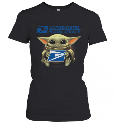 Baby Yoda Hug United States Postal Service It'S Dangerous To Go Alone Take This T-Shirt Classic Women's T-shirt