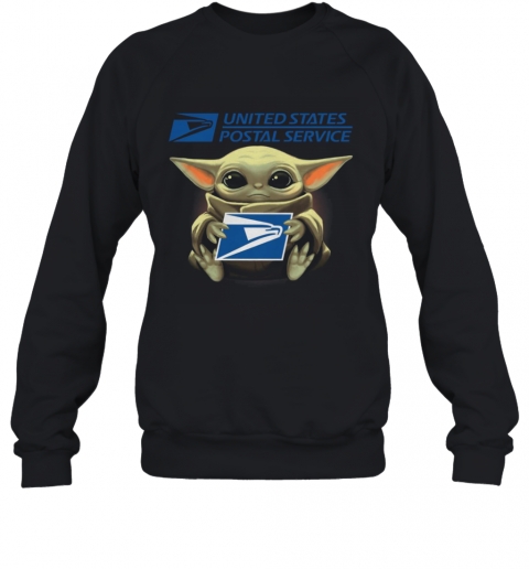 Baby Yoda Hug United States Postal Service It'S Dangerous To Go Alone Take This T-Shirt Unisex Sweatshirt