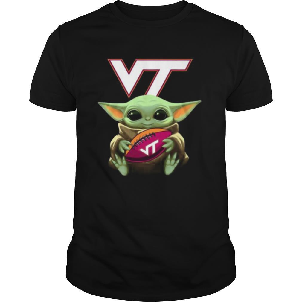 Baby Yoda Hug Virginia Tech Football