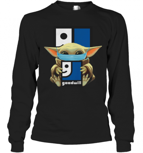 Baby Yoda Mask Hug Goodwill T-Shirt Long Sleeved T-shirt 